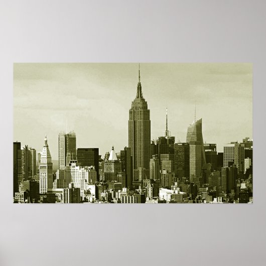 Retro Style New York City Poster (Voorkant)