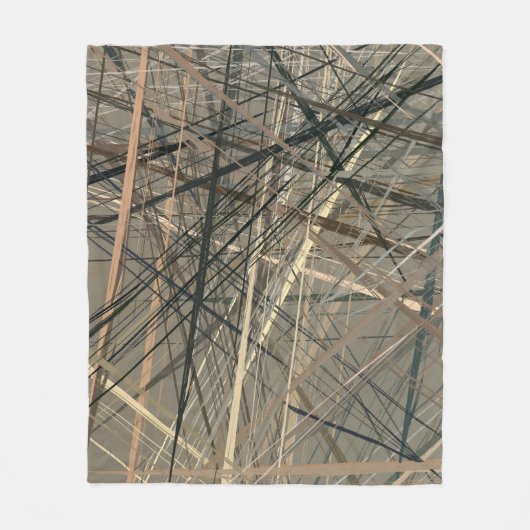 Retro style oil drawing. illustration. Texture pai Fleece Deken (Voorkant)