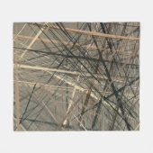 Retro style oil drawing. illustration. Texture pai Fleece Deken (Voorkant (Horizontaal))