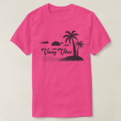 Retro Style Palm Beach Vacay T-shirt (Design voorkant)