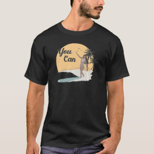  Retro Style Palm Tree Zee Wave Summer Girl T-shirt
