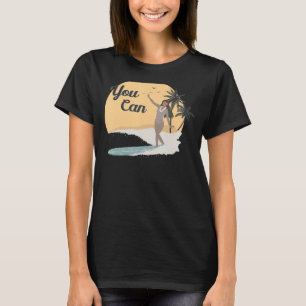  Retro Style Palm Tree Zee Wave Summer Girl T-shirt