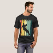 Retro Style Parkour Urban Free Running T-shirt (Voorkant volledig)