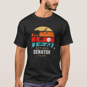 Retro Style Pensioen Gag Idee Gepensioneerde Senat T-shirt