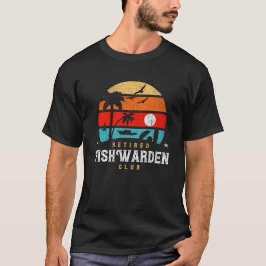 Retro Style Pensioen Gag Idee Gepensioneerde Vis O T-shirt (Voorkant)