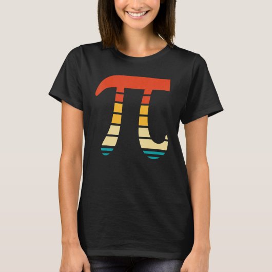 Retro Style Pi-symbool 14 maart 14 Pi T-shirt (Voorkant)