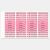 Retro Style Pink Nail Cuticle Oil Product Label (Vel)