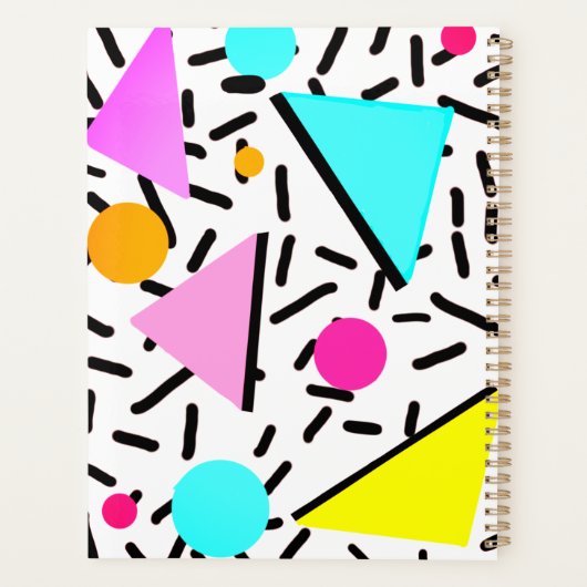 retro style planner (Achterkant)