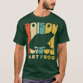 Retro Style Poison Dart Frog Silhouette T-shirt (Voorkant)