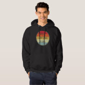 Retro Style  Pontoon Boat Beste kapitein ooit Hoodie (Voorkant volledig)