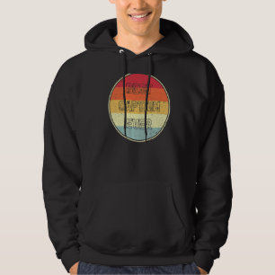 Retro Style Pontoon Boat Beste kapitein ooit Hoodie