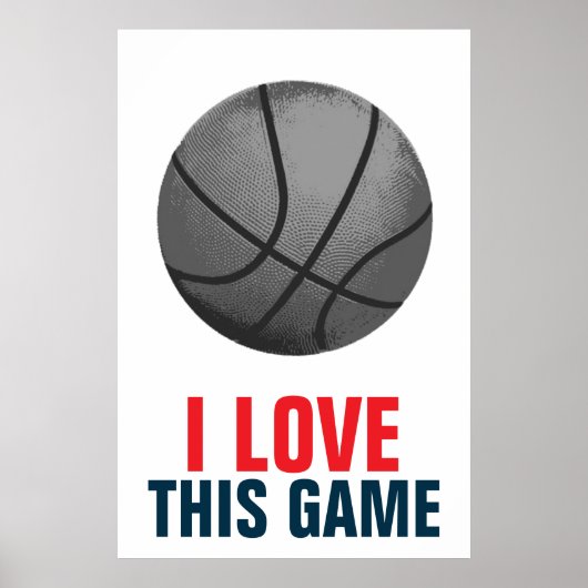 Retro Style Pop Art Basketball Motivatie Poster (Voorkant)