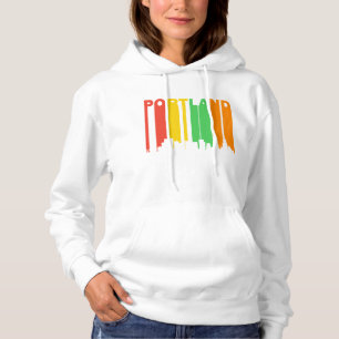 Retro Style Portland of Skyline Hoodie
