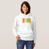 Retro Style Portland of Skyline Hoodie (Voorkant volledig)
