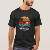 Retro Style Retirement Gag Idea  Retired Architect T-shirt (Voorkant)