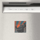 Retro Style Robot 4 Magnet (Insitu (Vaatwasser))
