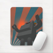 Retro Style Robot 4 Mousepad Muismat (Met muis)