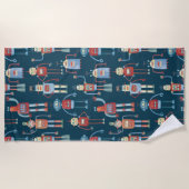 Retro Style Robots van 1950 Strandlaken (Voorkant)