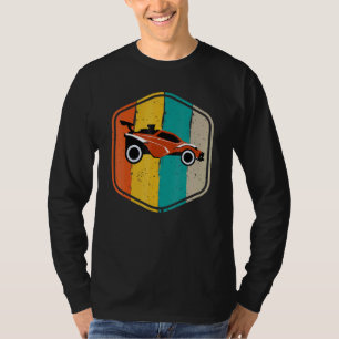 Retro Style Rocket Rc Soccer Car League Gamer 2 T-shirt