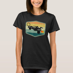 Retro Style Rocket Rc Soccer Car League Gamer 2 T-shirt