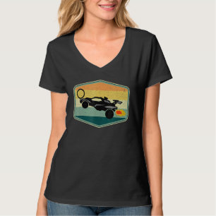 Retro Style Rocket Rc Soccer Car League Gamer 2 T-shirt