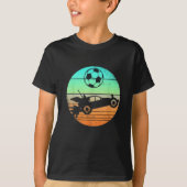 Retro Style Rocket RC Soccer Car League Gamer Gift T-shirt (Voorkant)