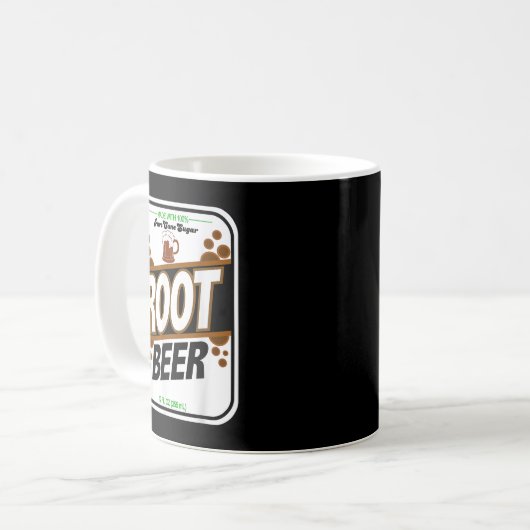 Retro Style ROOT BEER Costume Koffiemok (Voorkant links)
