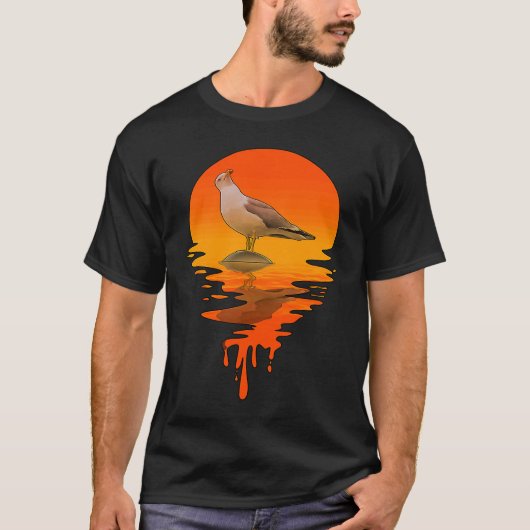 Retro Style Seagull T-shirt (Voorkant)