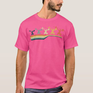  Retro Style Shirt Gewichtheffen