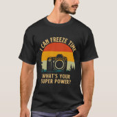 Retro Style Shutterbug Camera Pine Tree Ph T-shirt (Voorkant)