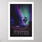 Retro Style Space Travel Poster - Jupiter (Voorkant)
