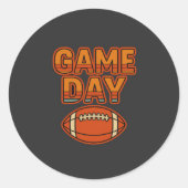 Retro Style – Speldag Ronde Sticker (Voorkant)