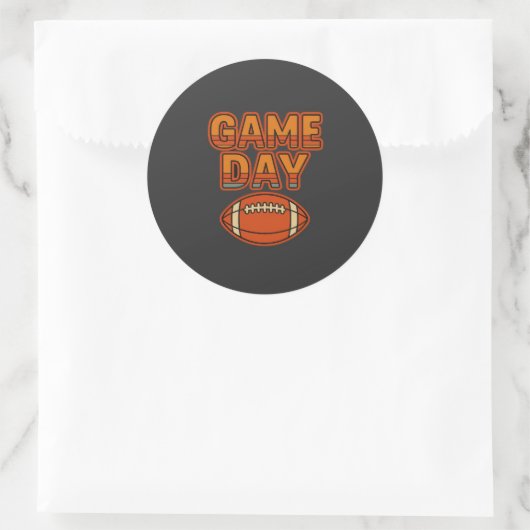 Retro Style – Speldag Ronde Sticker (Tas)