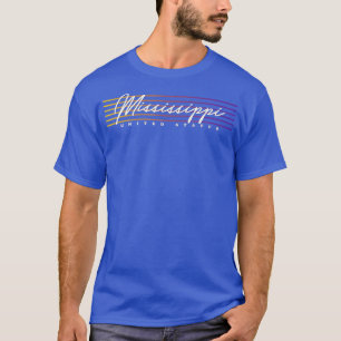 Retro Style State of Mississippi T-shirt