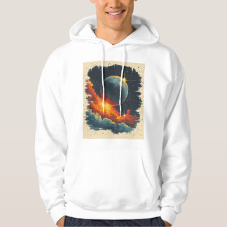 Retro-style sterrenstelsel hoodie