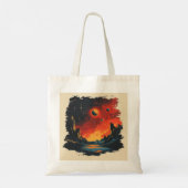 Retro-style sterrenstelsel tote bag (Achterkant)