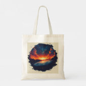 Retro-style sterrenstelsel tote bag (Achterkant)