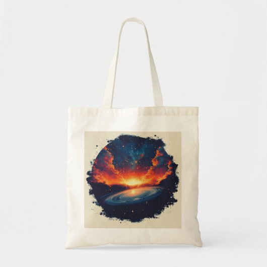 Retro-style sterrenstelsel tote bag (Voorkant)