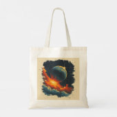 Retro-style sterrenstelsel tote bag (Achterkant)