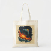 Retro-style sterrenstelsel tote bag (Voorkant)
