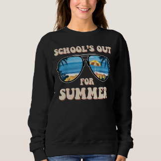 Retro Style Summer Beach Sunbril School is uit Trui