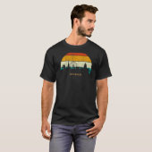  Retro Style Sunset City skyline cityscape T-shirt (Voorkant volledig)