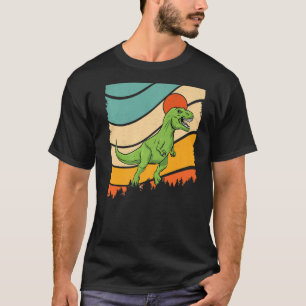  Retro Style Sunset Dinos Rex Dinosaur T-shirt