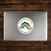 Retro Style Tap Dancing is My Jam Customizable Ronde Sticker