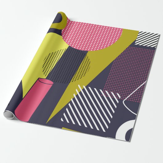 Retro style texture, pattern design. art,abstract, cadeaupapier (Uitgerold)