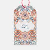 Retro style Thank You Cadeaulabel (Achterkant)