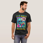 Retro Style Trendy Ufo Shirt Retro Alien Friends G (Voorkant volledig)