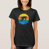 Retro Style Turtle Silhouette Save The Turtles Und T-shirt (Voorkant)
