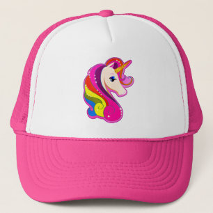 RETRO  STYLE UNICORN PEGASUS TRUCKER HAT PET
