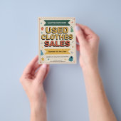 Retro-Style - Used Clothes Sales  Flyer (Hand)